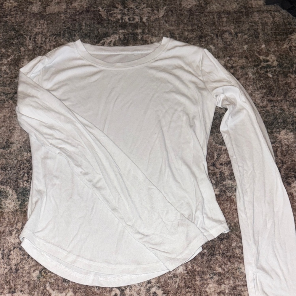 Classic White Long Sleeve Top
